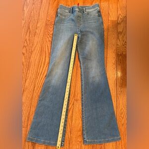 Spanx SpanxShape EveryWear Flare Jeans Size Large Pull On Shaping Indigo Blue